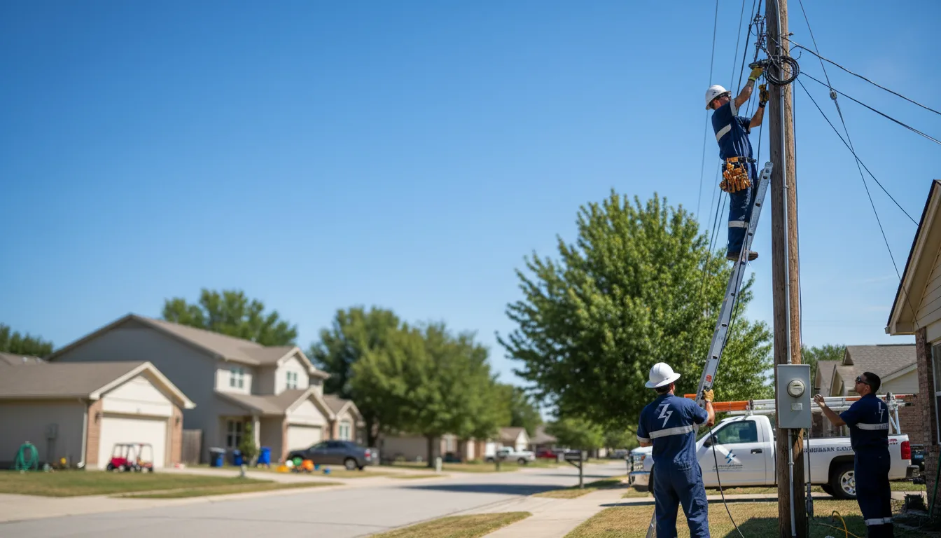 Residential electrician providing installation services in Reeves, LA